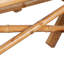 Rectangular Bamboo Outdoor Picnic Table , 115cm cm W 115cm cm D
