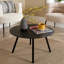 Agota Round Solid Mango Wood Coffee Table-848984107