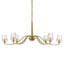 Lustre en laiton 6 lumières Uttermost Barcelona