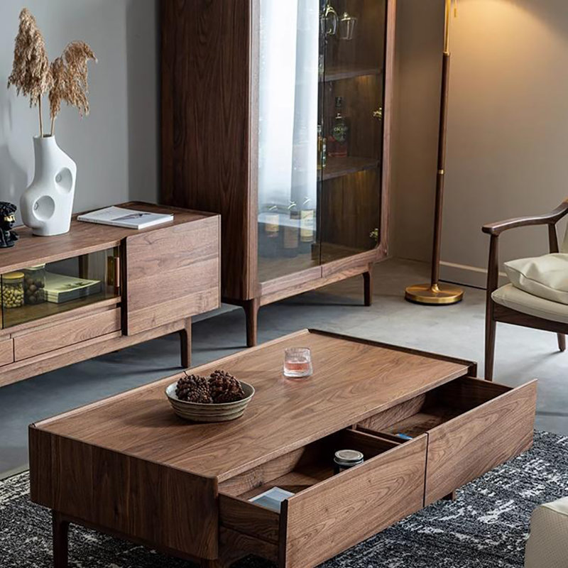 Table basse simple et moderne, H 15,7 po x L 43,3 po x l 23,6 po