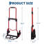 Folding Hand Truck Heavy-Duty Portable Hand Dolly with 6 Wheels