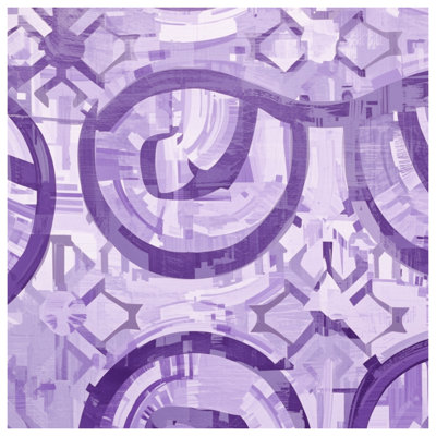 Couvertures mauves à motif géométrique
