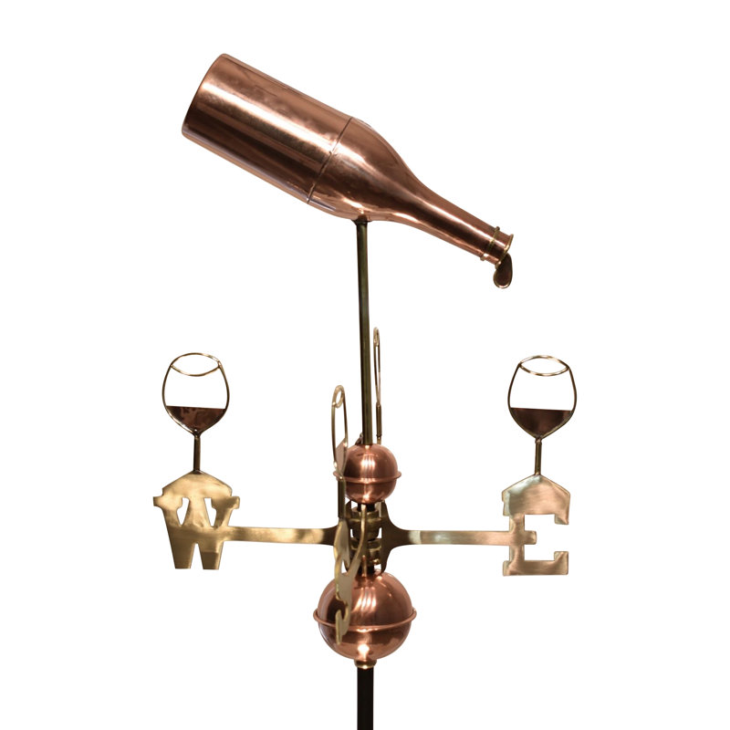 Girouette bouteille de vin