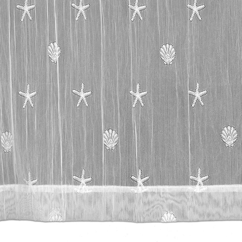 Rideau de douche simple Zeringue, Blanc