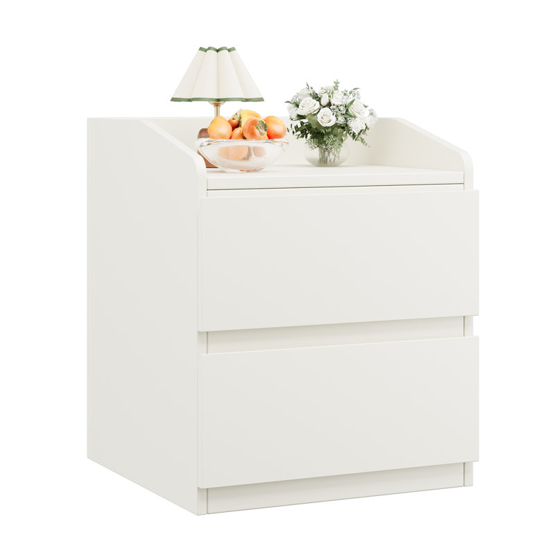 59.99cm W Bedside Table, White