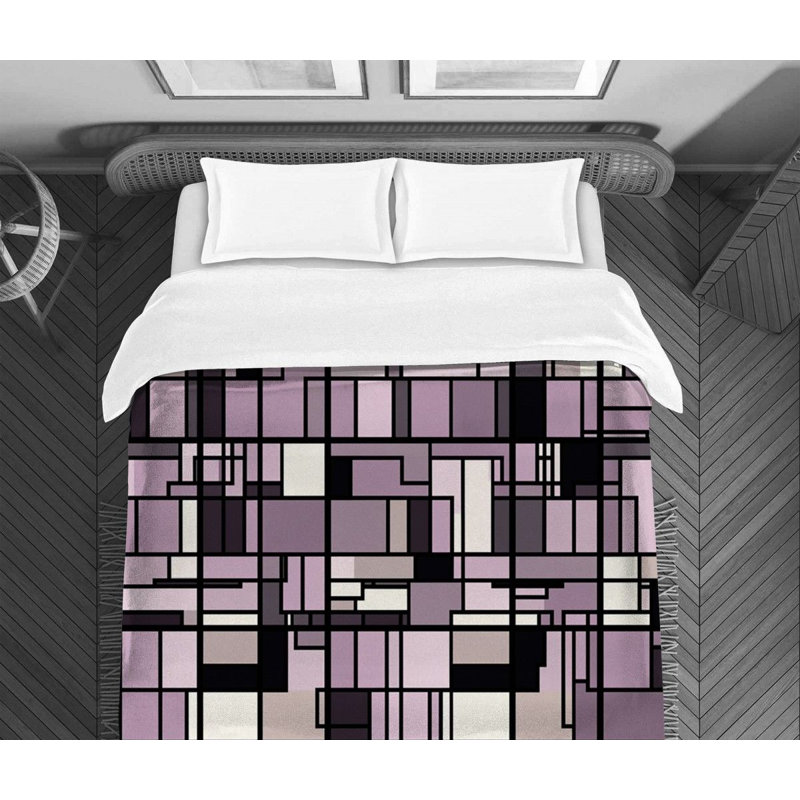 Mondrian Geometric Shapes Comforter