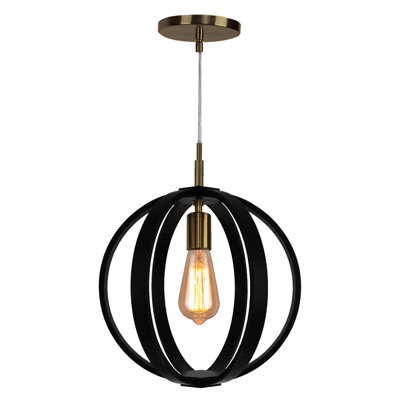 Luminaire sphère suspendu 1 lumières simple Jovany