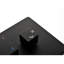 Douche de pluie 12 po - Support de plafond noir mat en forme de tête de bain agréable, laiton et acier inoxydable, salle de bain Enjoy-118625449