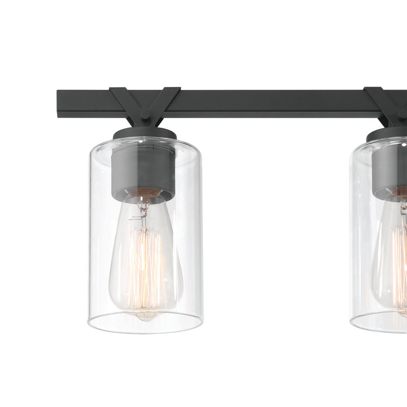 Knudson 6 - Light Bathroom Steel Dimmable Bathroom Vanity Light, Matte Black