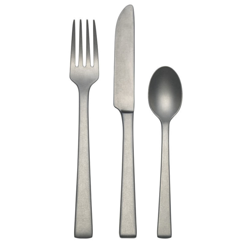 Stonewash York 12-Piece Flatware Set, Service for 4