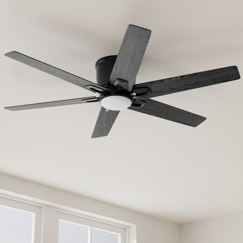 54'' Ceiling Fan with LED Lights, Matte Black
