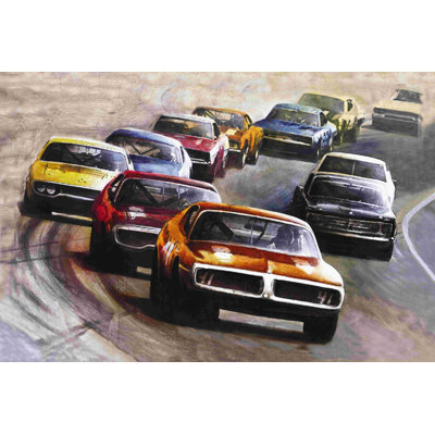 «Cars», impression sur toile tendue
