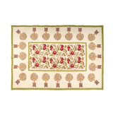 Orange Tree Tablecloth - Red/Green - 71" x 71"