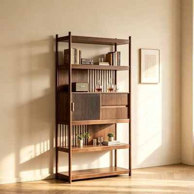 Chinese style living room storage bookcase