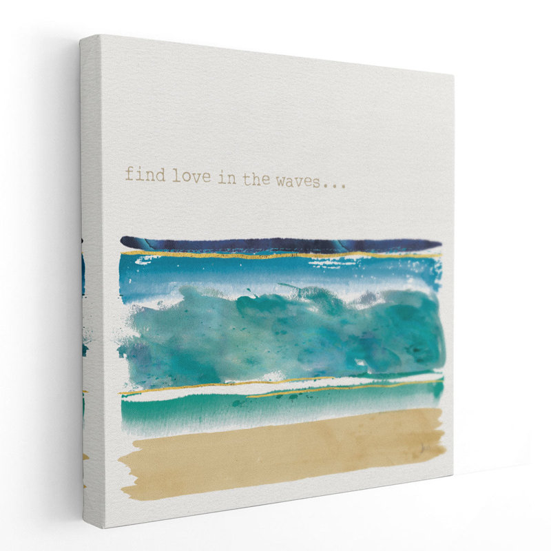 «By the Sea II», reproduction d'art sur toile, H 20 po x l 20 po