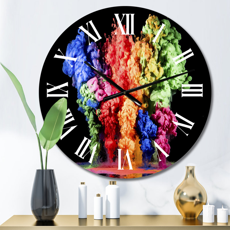 Horloge murale arc-en-ciel, Petit