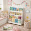 Bibliothèque pour enfants à 4 niveaux, tablettes pour livres pour tout-petits, aide à garder les chambres à coucher, les salles de jeux et les salles de classe organisées, panneau de fibres à densité moyenne-729555571