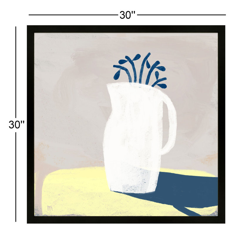 In Full Light Painting by StudioM, 30" H x 30" W x 1.25" D, Black Framed