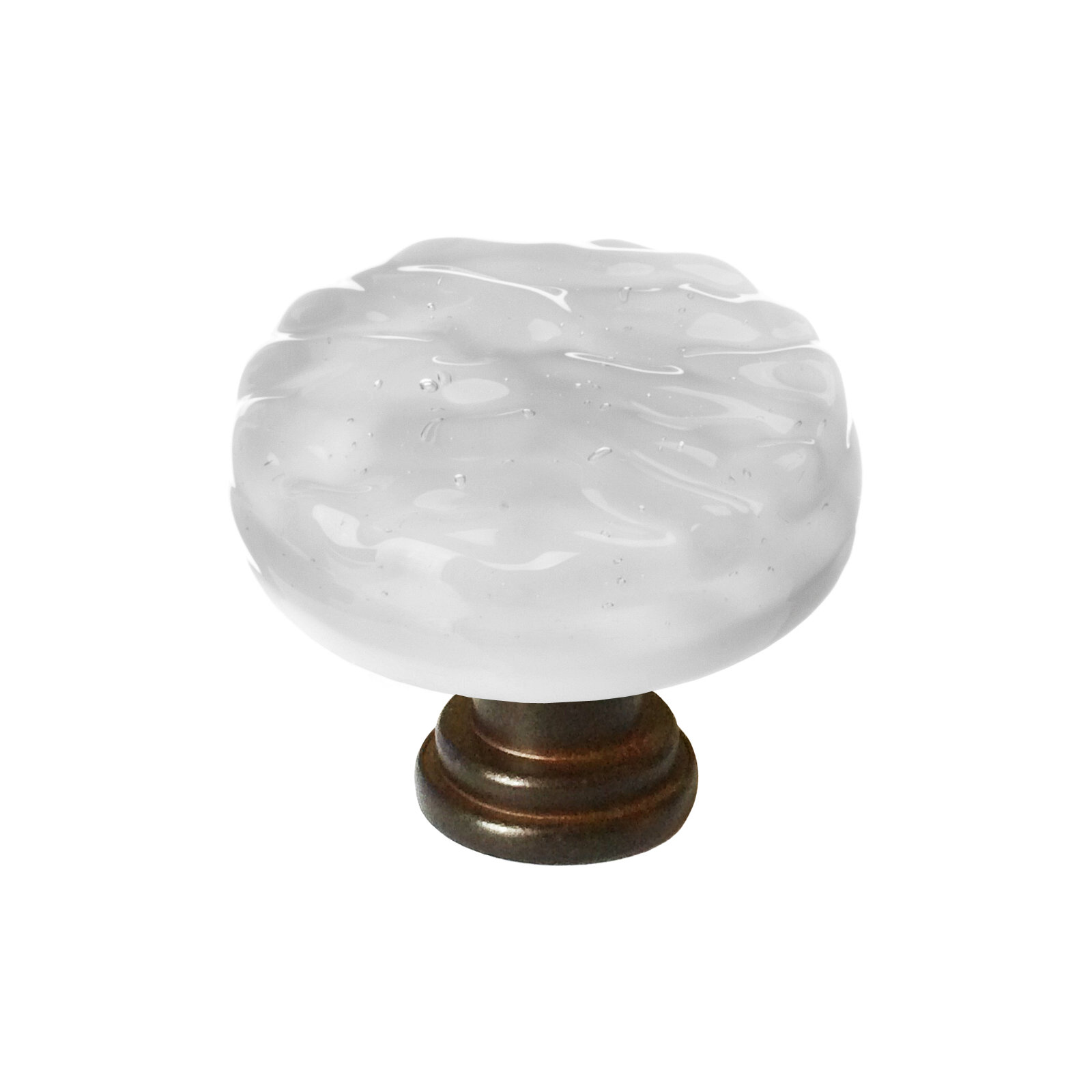 Glacier Mushroom Knob Knob, Oil Rubbed Bronze, Bluish Gray