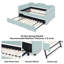Divan-lit double convertible 3 en 1 avec couchette coulissante et poches de rangement latérales Gingham-1457184454-1457184455