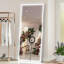 Miroir mural surdimensionné de 72 po x 32 po à DEL avec lumières, 3 modes de couleur, cadre en aluminium, miroir pleine grandeur pour la chambre à coucher et le salon, argent | Idée de cadeau
