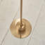 Burley Rechargeable Floor light Base finished in Br Aged Brass