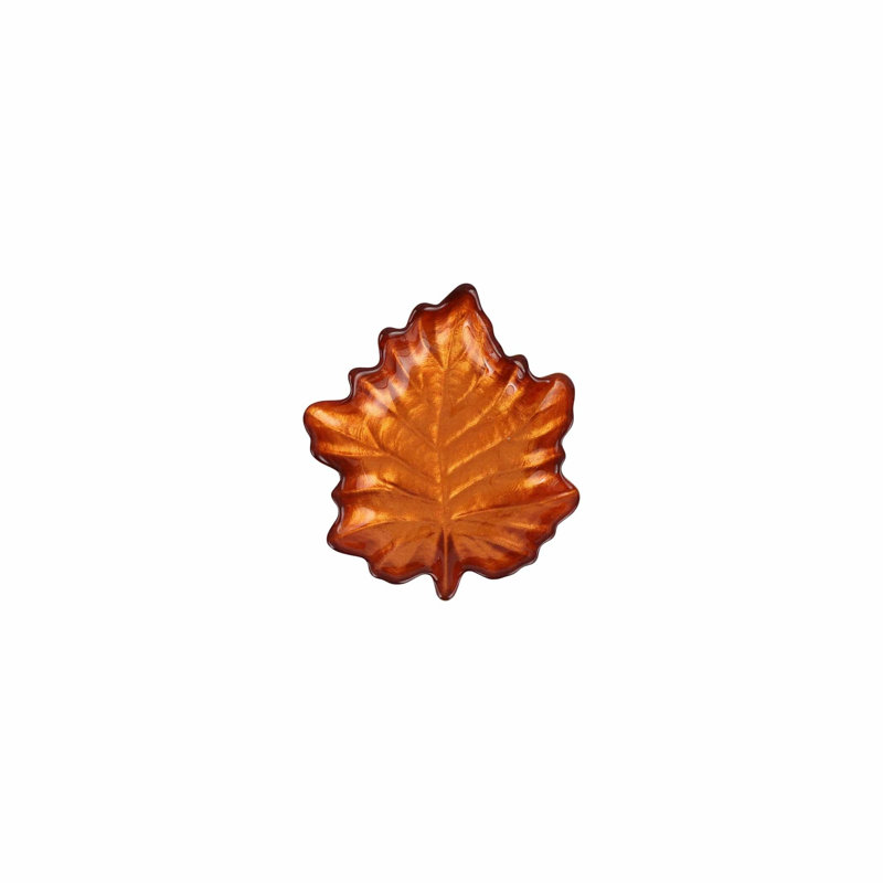 Autunno Handmade Glass Appetizer Plate