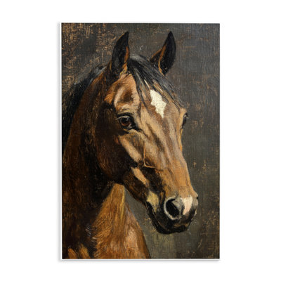 «Horse Portrait Study Wall Plaque», conception par Petal Prints Design