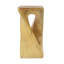 Table d'appoint d'extérieur, table de bout en forme de torsion, table d'appoint décorative, table de tabouret de jardin pour terrasse de balcon, côté piscine, béton léger, texture semblable au bois-1408031777
