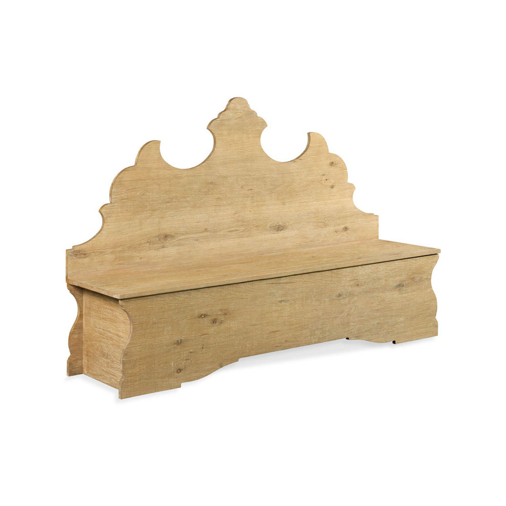 Folk Solid Wood Storage Bench Woodbridge Furniture