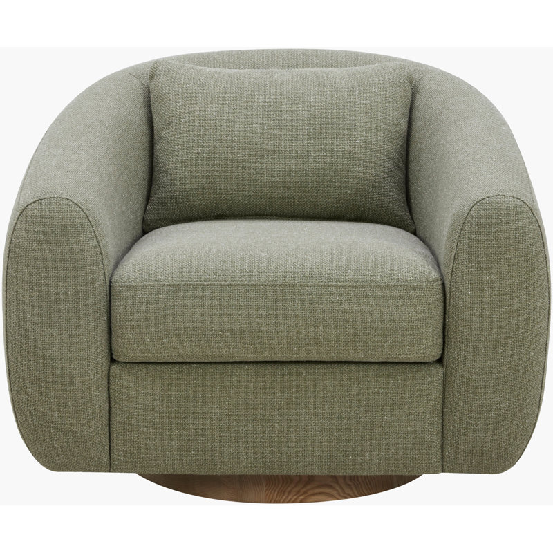Becki Owens x Surya Loma Swivel Chair, Green