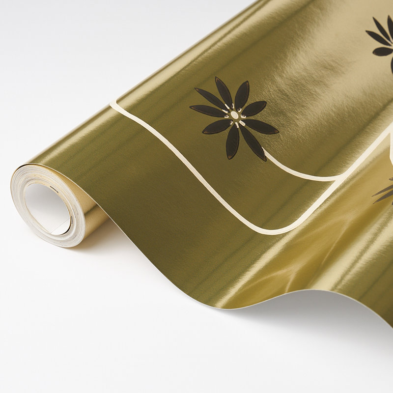 Schumacher x Neisha Crosland Hollywood Grape Wallpaper, Pale Gold