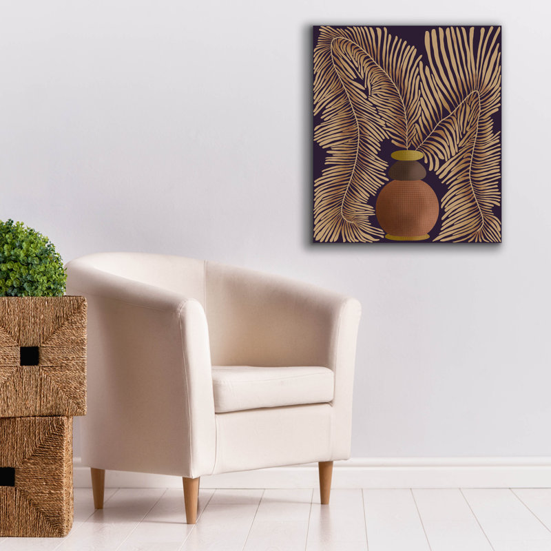 "Lark Manor ™" Leaf Concept I "par Regina Moore, art mural sur toile, H 30 po x l 26 po