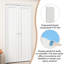 Portes pivotantes françaises pré-finies en bois manufacturé 1-Lite avec trousse de quincaillerie-101483961
