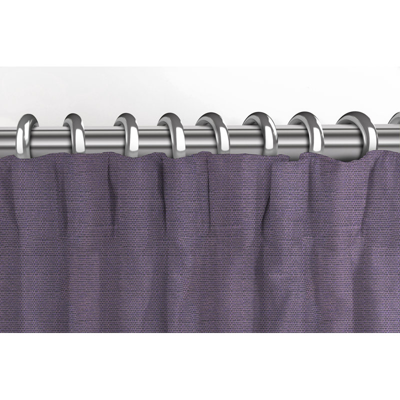 Calijah Blackout Curtain Pair, Width 167 x Drop 137cm, Aubergine Purple