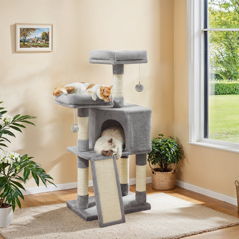 Cat Tree For Indoor Cats, Light Gray
