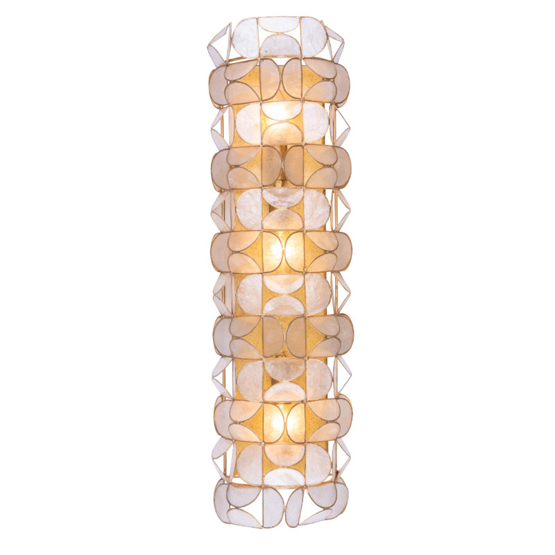 Applique murale en feuille d'or oxydé Crescent 3 LT Kalco