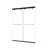North American Frameless Double Sliding Matte Shower Door With Adjustable Soft Closing Function 8Mm Tempered Glass With Nano Easy Cleaning And Stick Explosion-Proof Menbrance