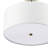 13" Fabric Semi Flush Mount-91406425