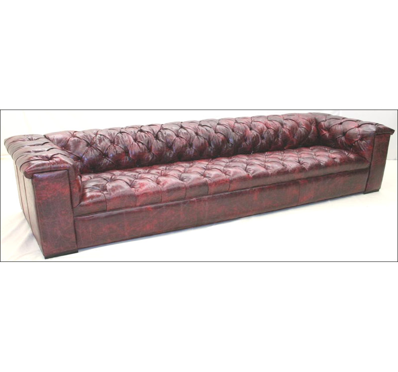 Leather Sofa, Hair Hide Brown/White, Brushy Bayou