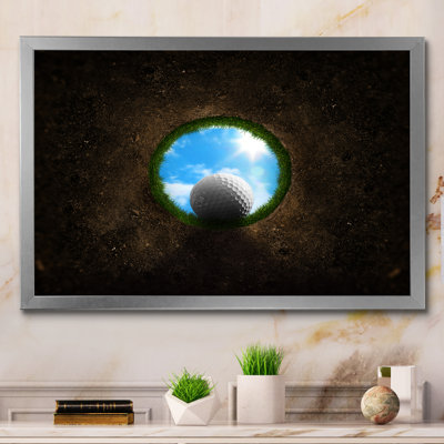 " Golf Ball Falling Into "