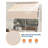 Retractable Awning, Waterproof Patio Awning, Sun Shade Awning with Manual Crank Handle, Aluminum Frame, 280 g/㎡ Polyester Fabric, for Deck, Porch, Balcony-125563902-125563903-125563904
