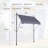 Uv80+ Sun Protection Awning - 118'' Outdoor Canopy With Fabric And Frame Retractable Patio Metal Assembly