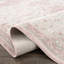 Tapis rose rectangulaire en polypropylène tissé à la machine Katriena-548334470