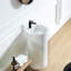 Lavabo de salle de bain à piédestal à surface solide 66S-08