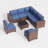 7 - Person Wicker Outdoor Modular Sectional Seating Group with Cushions-1743725295-1699657830