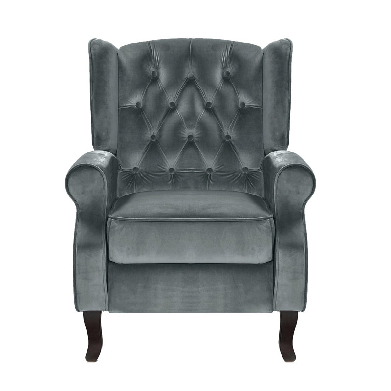 Meyers 82cm Wide Velvet Wing Chair Recliner
