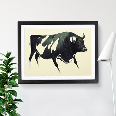 Sensational Cow Abstract - Framed Print