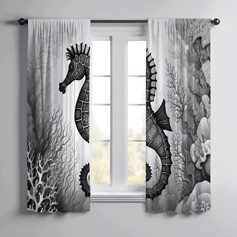 Paire de rideaux semi-transparents Efford, L 56 po x L 78 po