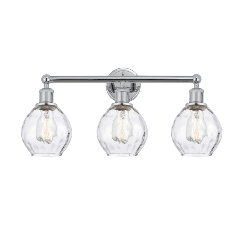 Éclairage pour meuble-lavabo de salle de bain 24 po 3 lumières Oceanne, Chrome poli
